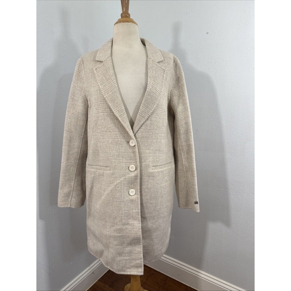 Soia & Kyo Trench Coat Womens Small Petitte Houndstooth Jacket
